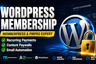 build a wordpress membership subscription website with memberpress or pmpro