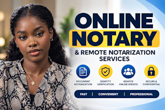 provide online notary and remote notarization for your documents, notary public