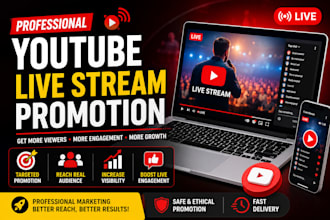 promote your youtube live streaming video professionally