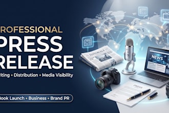 write and distribute press release, book launch PR, press release distribution