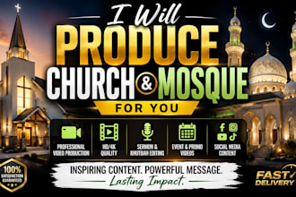 produce church and mosque for you