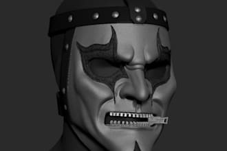 design custom 3d cosplay halloween mask inspired by movies games and monsters