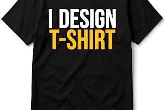 design a unique tshirt and pod merch design for you