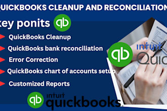do quickbooks cleanup and bank reconciliation expert