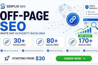 do manual off page SEO with white hat authority backlinks