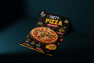 create premium restaurant, food, menu, ads and cafe promotional designs