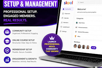 build skool setup skool online setup skool community setup skool membership