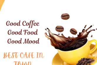 design modern and eye catching coffee shop design
