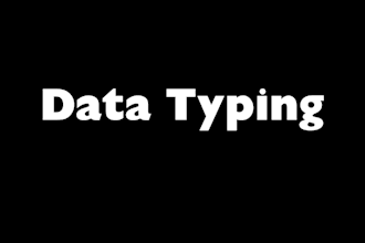 do data entry and data typing