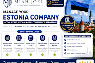 manage your estonia company accounting, vat and annual compliance reporting