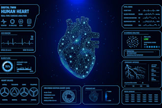 design futuristic ai medical interface and healthcare dashboard