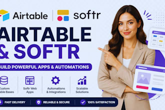 airtable database, airtable crm automation, softr webapp, softr client portal