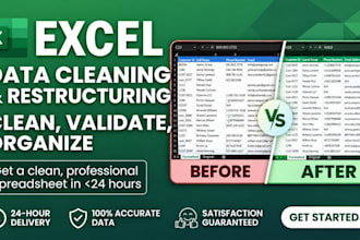 clean, format and organize your excel data professionally