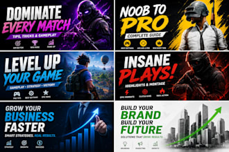 create gaming and bussiness thumbnails