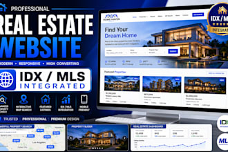 create a professional real estate website with idx mls integration