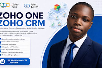 setup zoho crm, zoho one, zoho books and zoho automation
