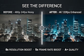 upscale your video to 4k and convert it to smooth 120 fps