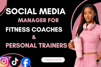 manage social media and content calendar for fitness coaches