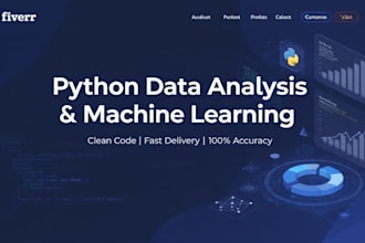 do python programming, data analysis and machine learning