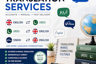 translate english urdu and sindhi professionally
