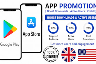 do mobile app promotion, app installs, app or game marketing, app promotion