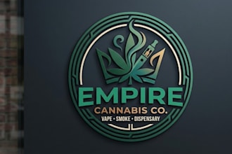 design a vape, smoke, and dispensary logo