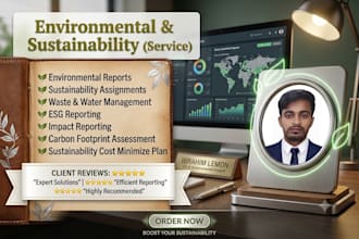 prepare environmental and sustainability reports