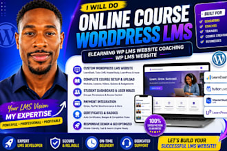 do online course wordpress lms, elearning wp lms website coaching wp lms website