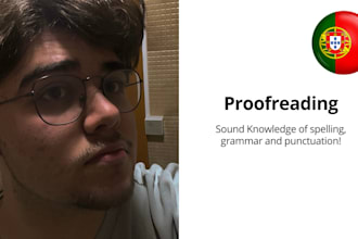 proofread and edit your european portuguese text manually
