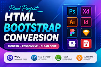 convert figma to html, psd to html css bootstrap, sketch to html