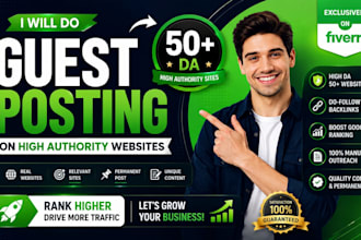 publish guest posts on high authority websites