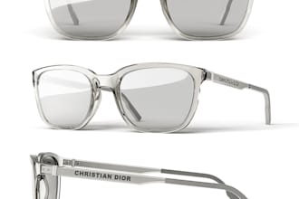 design custom 3d sunglasses, eyewear, glasses for manufacturing and rendering