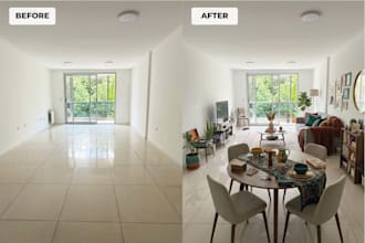 create real estate before and after image transformations