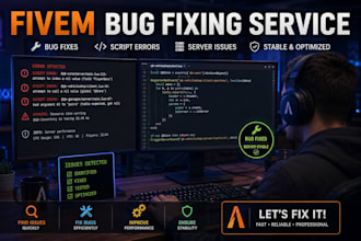 fix bugs and errors in your fivem server