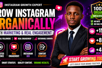 grow instagram organically with marketing and real engagement