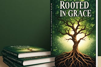 create a professional and faith inspiring christian book cover