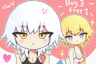 draw adorable anime chibi art