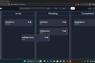 build a modern react task management web app
