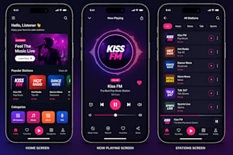 develop live streaming app, radio app with online radio channel