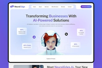 premium saas, ai agency or startup wordpress website