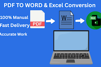 convert PDF to word or excel manually with high accuracy