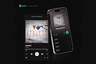 design professional album cover art for spotify, apple music and youtube