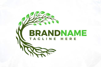 do quality tree logo design in 24 hrs guaranteed