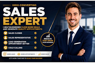 do sales closer, sales representative, b2b lead generation and sales pipeline