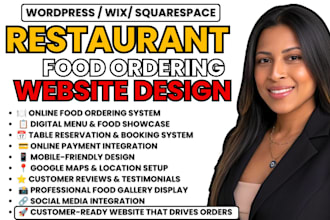 build a restaurant website with online ordering and reservation system