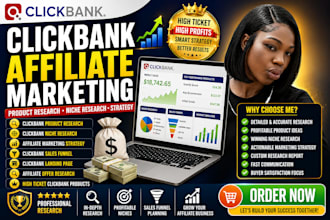 do clickbank affiliate marketing, product research, niche research and strategy