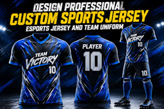 design professional custom sports jersey,esports jersey and team uniform