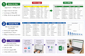 do fast and accurate data entry and excel work