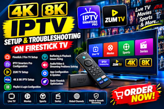 setup iptv smarters pro, zum TV, 4k 8k iptv on firestick