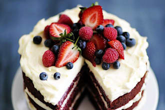 cake website landing page funnel design